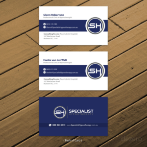 Diseño de Tarjeta de Presentación por Dezero para Specialist Hypnotherapy | Diseño: #10575105