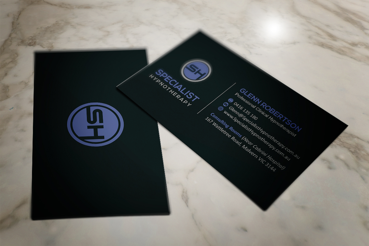 Visitenkarten-Design von Grafactory für Specialist Hypnotherapy | Design #10593188