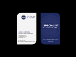 Design de Carte de Visite par Creations Box 2015 pour Specialist Hypnotherapy | Design : #10584916