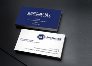 Visitenkarten-Design von Creations Box 2015 für Specialist Hypnotherapy | Design: #10584925