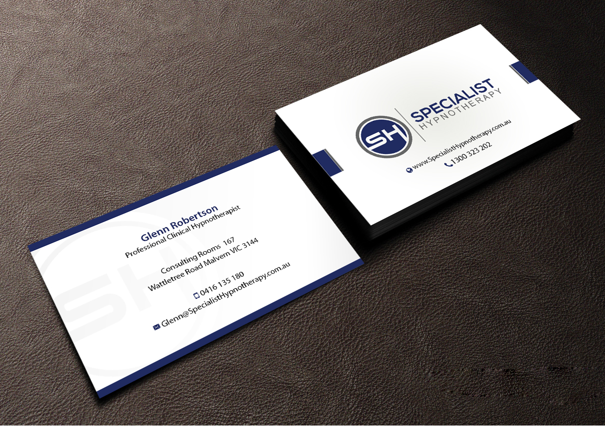 Diseño de Tarjeta de Presentación por Creations Box 2015 para Specialist Hypnotherapy | Diseño #10584927