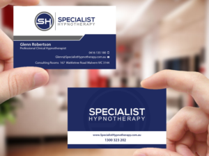Design de Carte de Visite par Creations Box 2015 pour Specialist Hypnotherapy | Design : #10584932