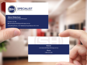Design de Carte de Visite par Creations Box 2015 pour Specialist Hypnotherapy | Design : #10584933