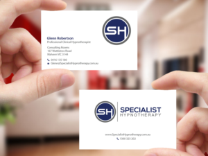 Design de Carte de Visite par Creations Box 2015 pour Specialist Hypnotherapy | Design : #10584939