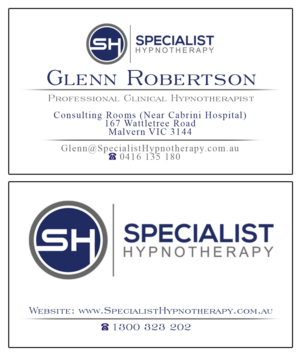 Diseño de Tarjeta de Presentación por Riaz786 para Specialist Hypnotherapy | Diseño: #10578351