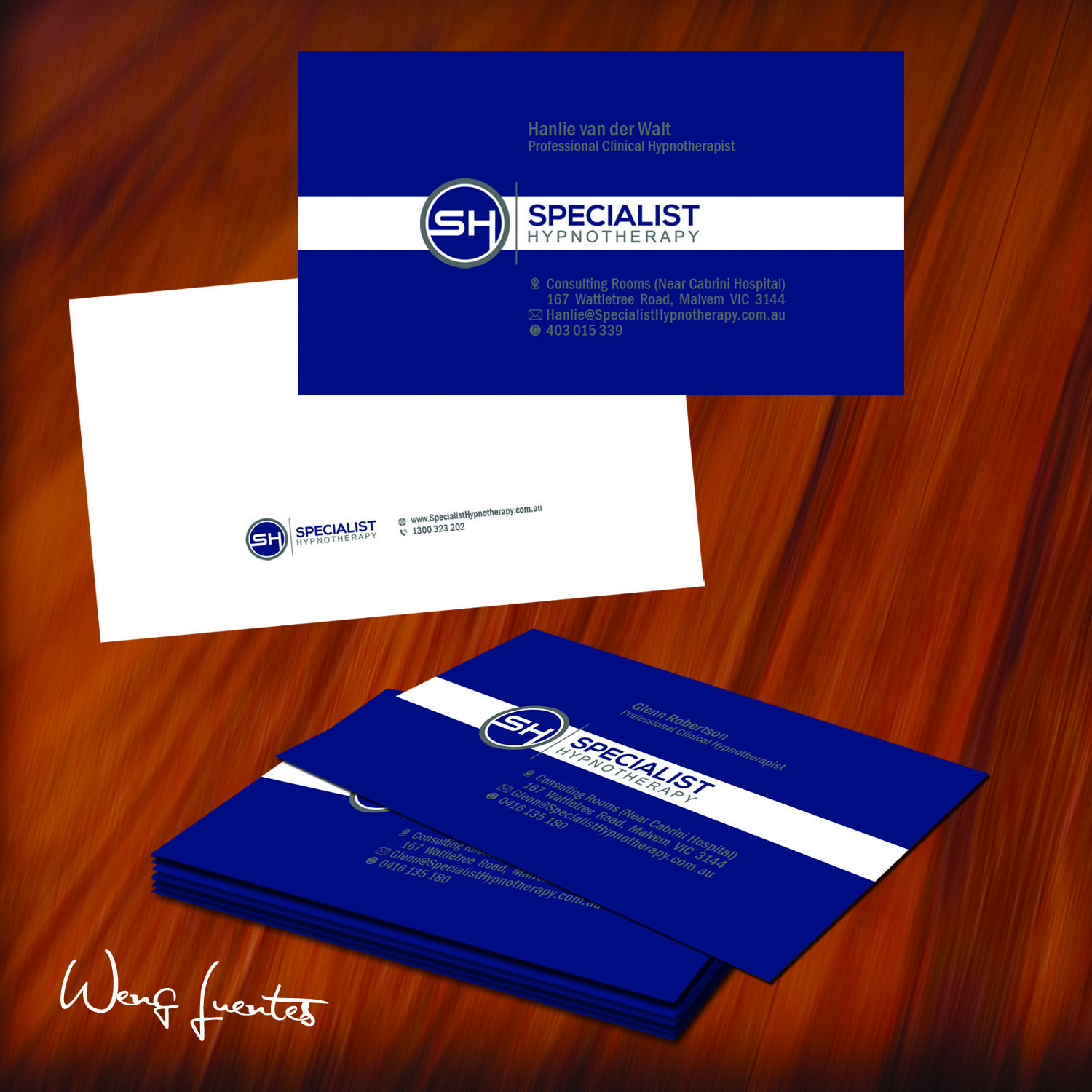 Visitenkarten-Design von Louie Fuentes | Manobo Graphic Design Services für Specialist Hypnotherapy | Design #10596445