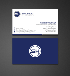 Diseño de Tarjeta de Presentación por chandrayaan.creative para Specialist Hypnotherapy | Diseño: #10597026