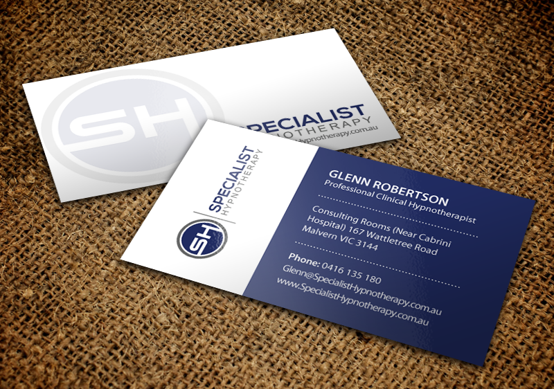 Business Card Design by chandrayaan.creative for Specialist Hypnotherapy | Design #10597054