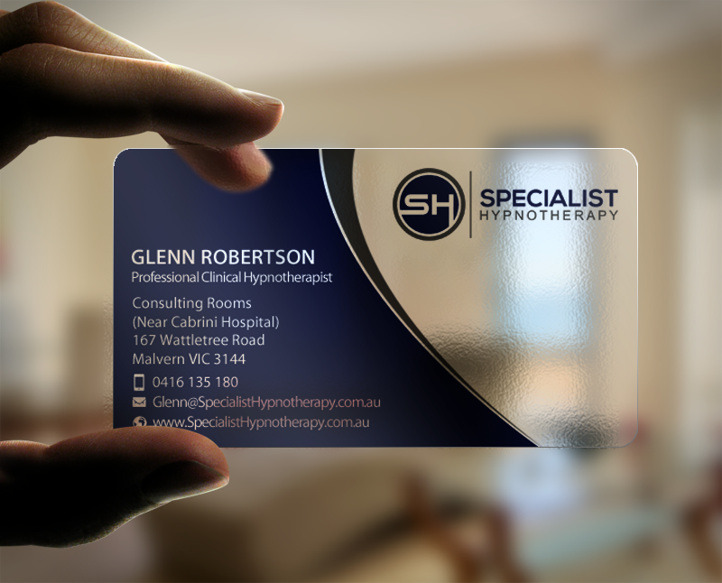Business Card Design by chandrayaan.creative for Specialist Hypnotherapy | Design #10611870