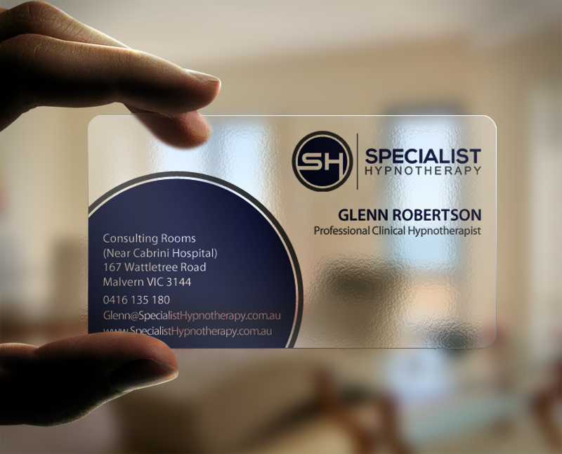 Business Card Design by chandrayaan.creative for Specialist Hypnotherapy | Design #10611871