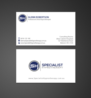 Diseño de Tarjeta de Presentación por chandrayaan.creative para Specialist Hypnotherapy | Diseño: #10611875