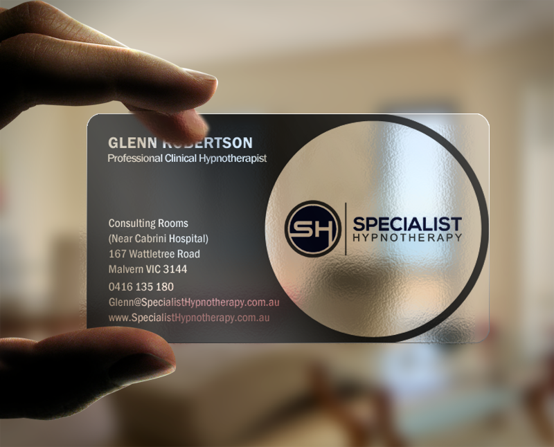 Business Card Design by chandrayaan.creative for Specialist Hypnotherapy | Design #10611880
