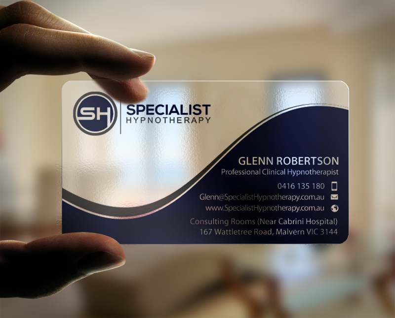Business Card Design by chandrayaan.creative for Specialist Hypnotherapy | Design #10611882