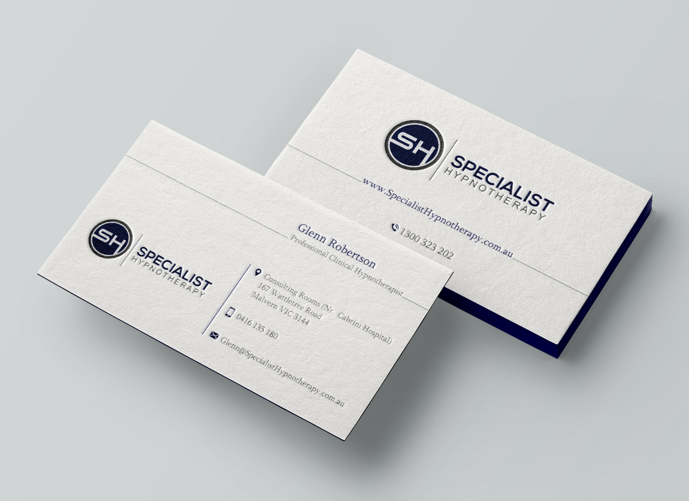 Visitenkarten-Design von Atul Parmar für Specialist Hypnotherapy | Design #10580355