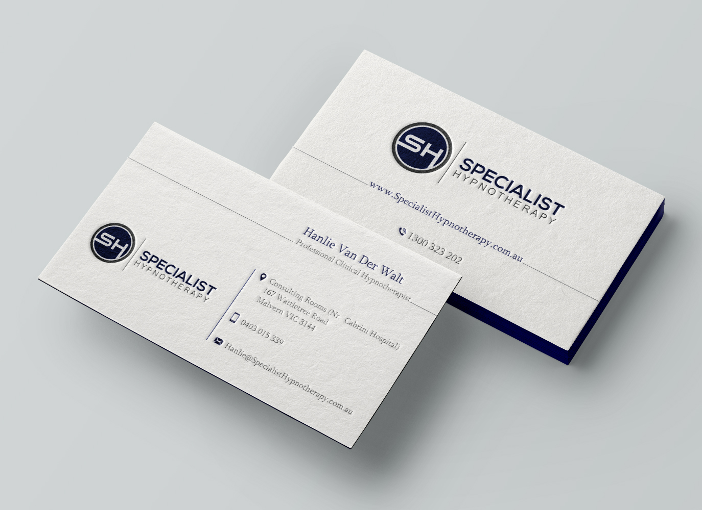 Business Card Design by Atul Parmar for Specialist Hypnotherapy | Design #10580356