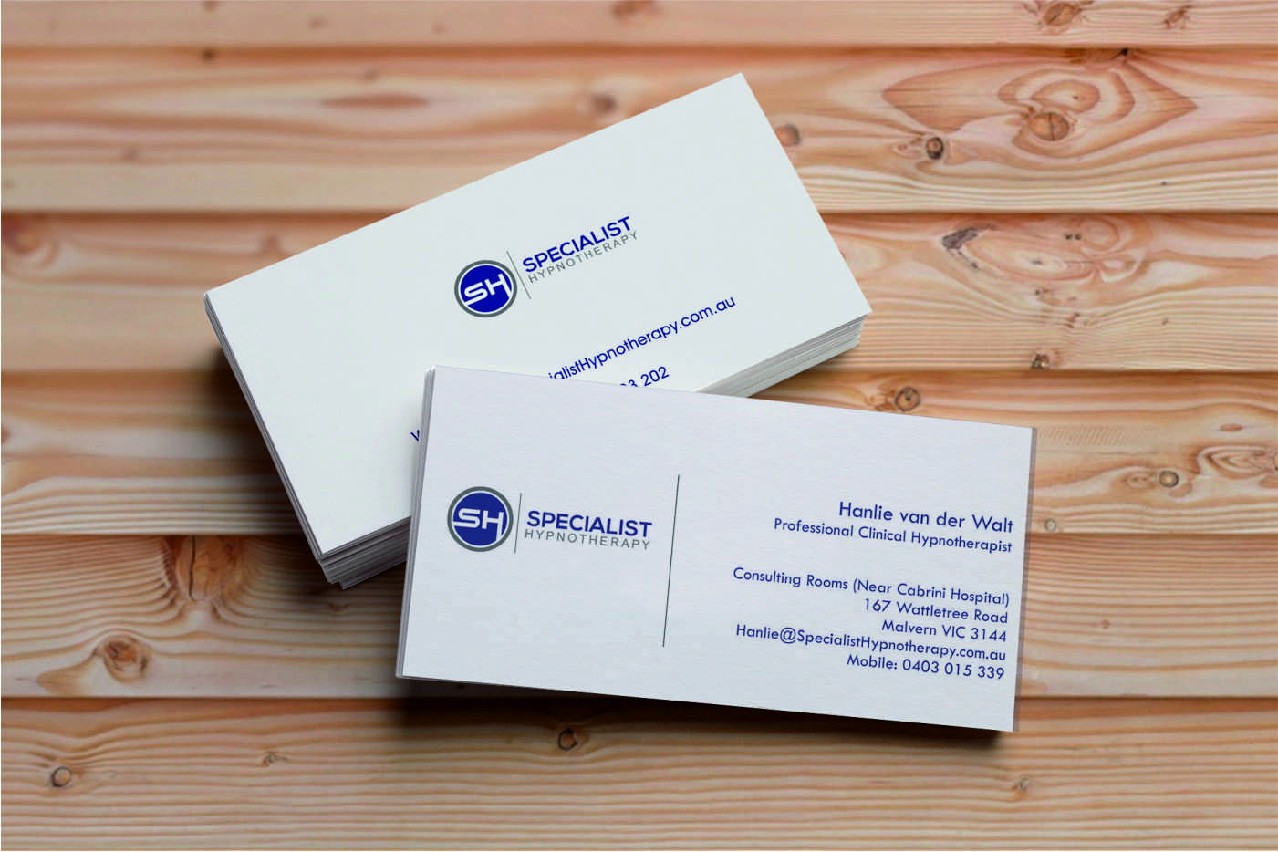 Business Card Design by astha_desai1992 for Specialist Hypnotherapy | Design #10610992