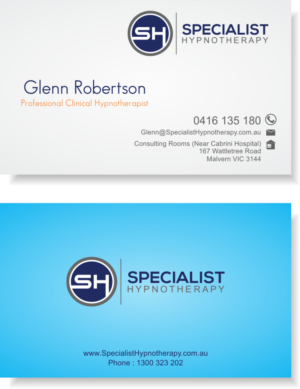 Diseño de Tarjeta de Presentación por motorboros para Specialist Hypnotherapy | Diseño: #10587002