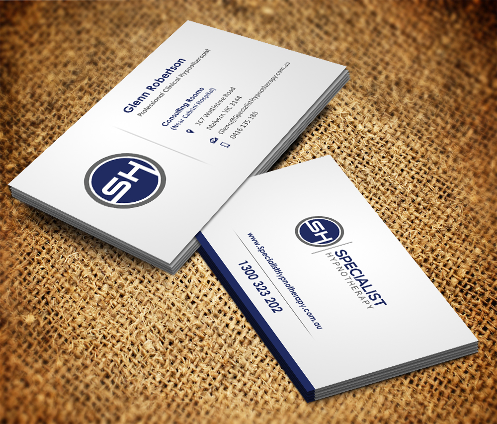 Visitenkarten-Design von Owaisias für Specialist Hypnotherapy | Design #10580897