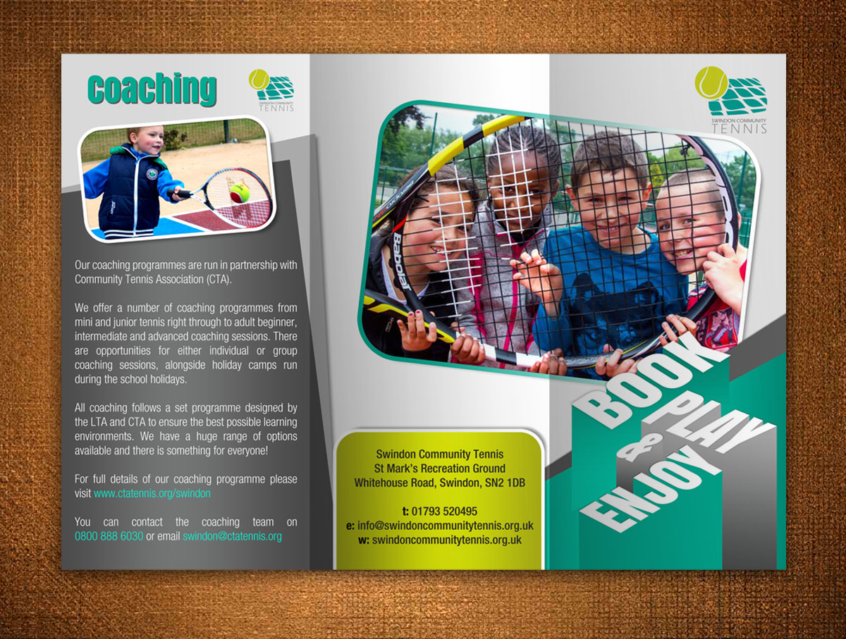 bold modern community flyer design for community tennis community flyer design