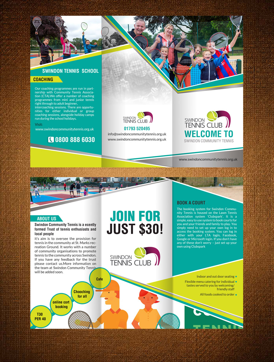 Flyer Design by creative.bugs for Community Tennis Association | Design #10588229