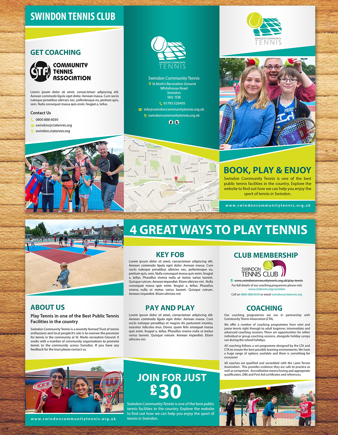 Flyer Design by aspiremedia for Community Tennis Association | Design #11074319