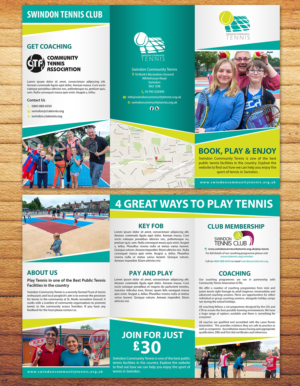 Flyer Design by aspiremedia for Community Tennis Association | Design: #11074319