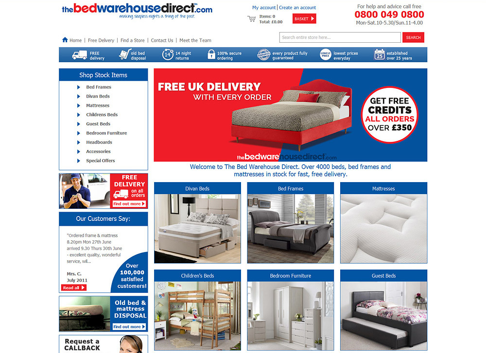 Banner Ad Design by JustACreative1 for The Bed Warehouse (W.Mids) Ltd | Design #10589177
