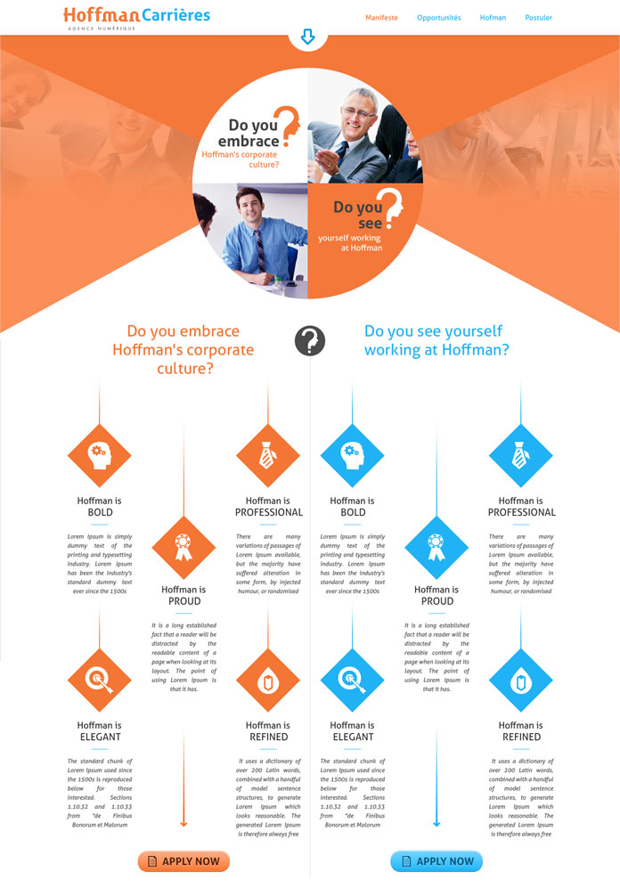 Web Design by looptriks for Agence numérique Hoffman | Design #2219452