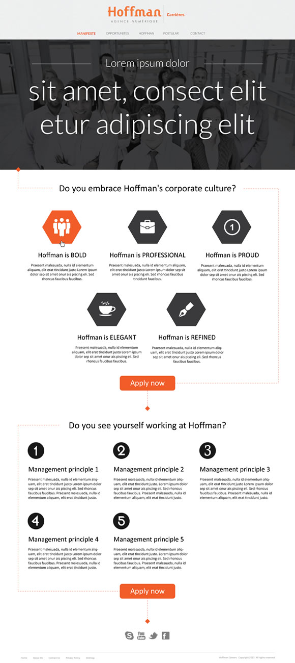 Web Design by Intricate for Agence numérique Hoffman | Design #2226324