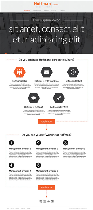 Web Design par Intricate pour Agence numérique Hoffman | Design #2226324