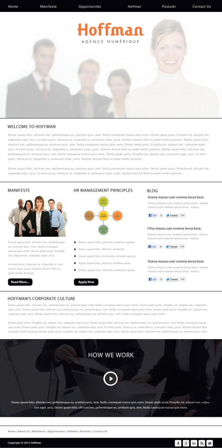 Web Design by idesign for Agence numérique Hoffman | Design #2218658
