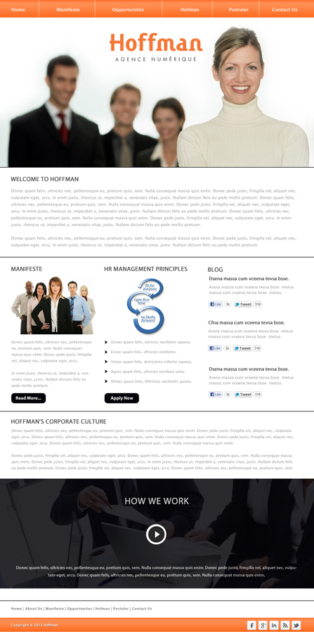 Web Design by idesign for Agence numérique Hoffman | Design #2230851