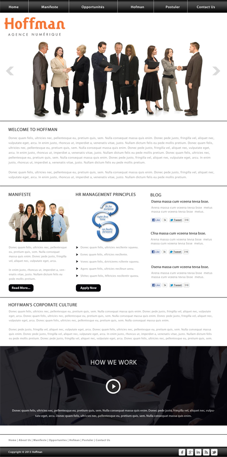 Diseño Web por idesign para Agence numérique Hoffman | Diseño #2230925