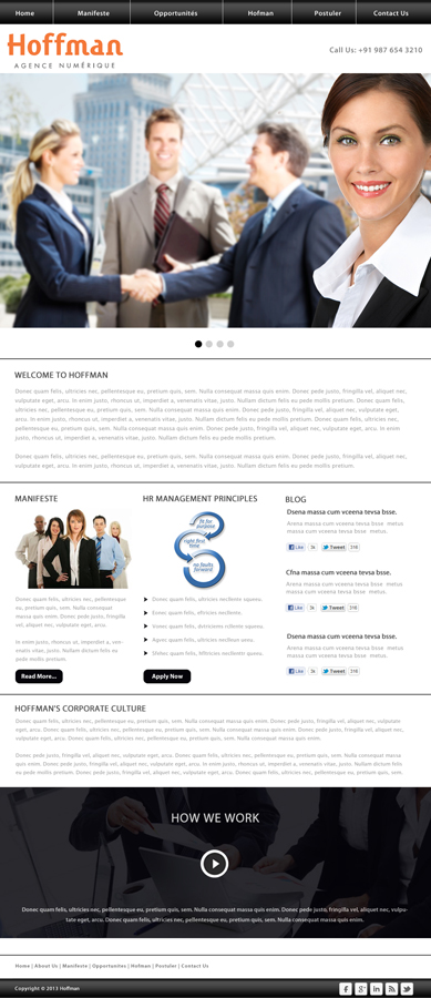 Diseño Web por idesign para Agence numérique Hoffman | Diseño #2230959