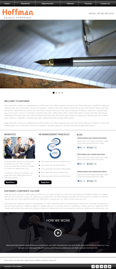 Web Design by idesign for Agence numérique Hoffman | Design #2230967