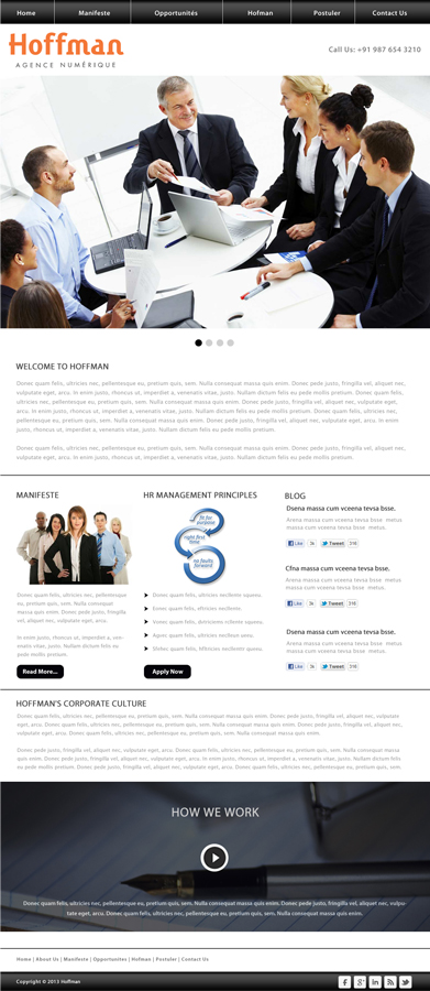 Diseño Web por idesign para Agence numérique Hoffman | Diseño #2230998