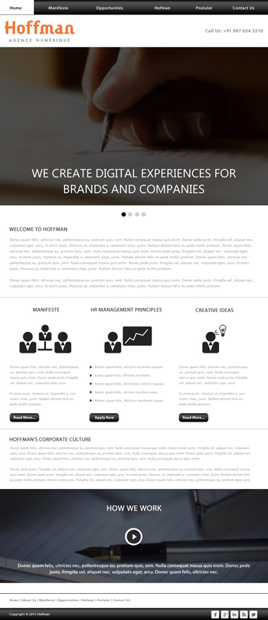 Diseño Web por idesign para Agence numérique Hoffman | Diseño #2232647