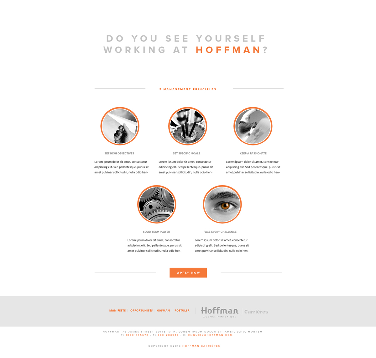 Diseño Web por weathered83 para Agence numérique Hoffman | Diseño #2222737