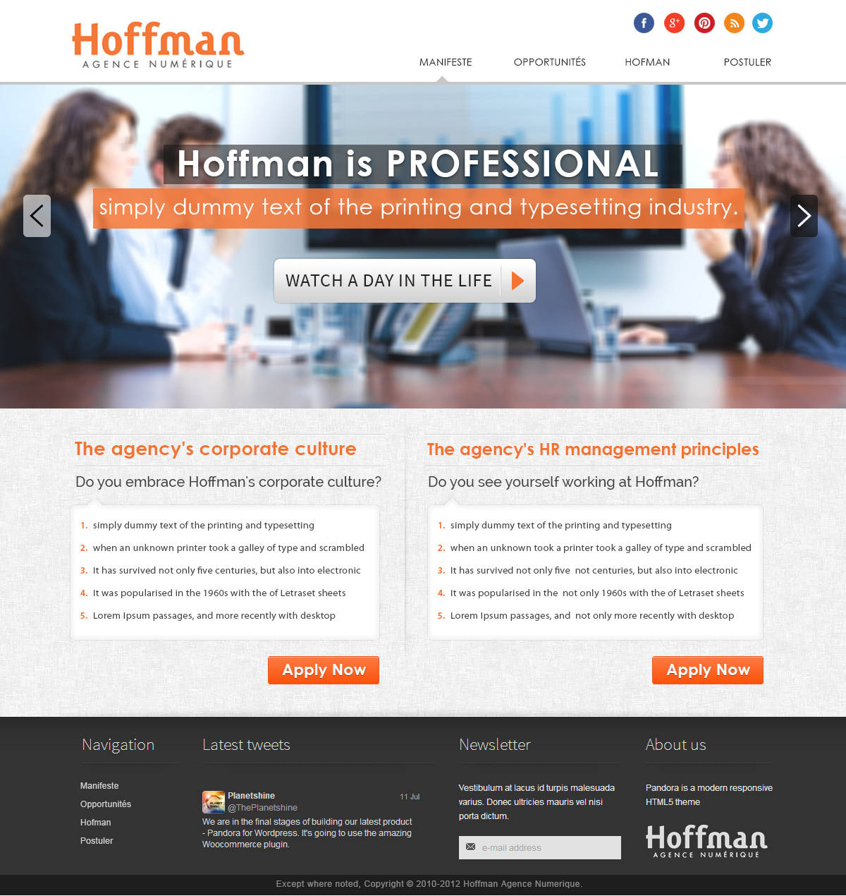 Web-Design von webxvision für Agence numérique Hoffman | Design #2219676
