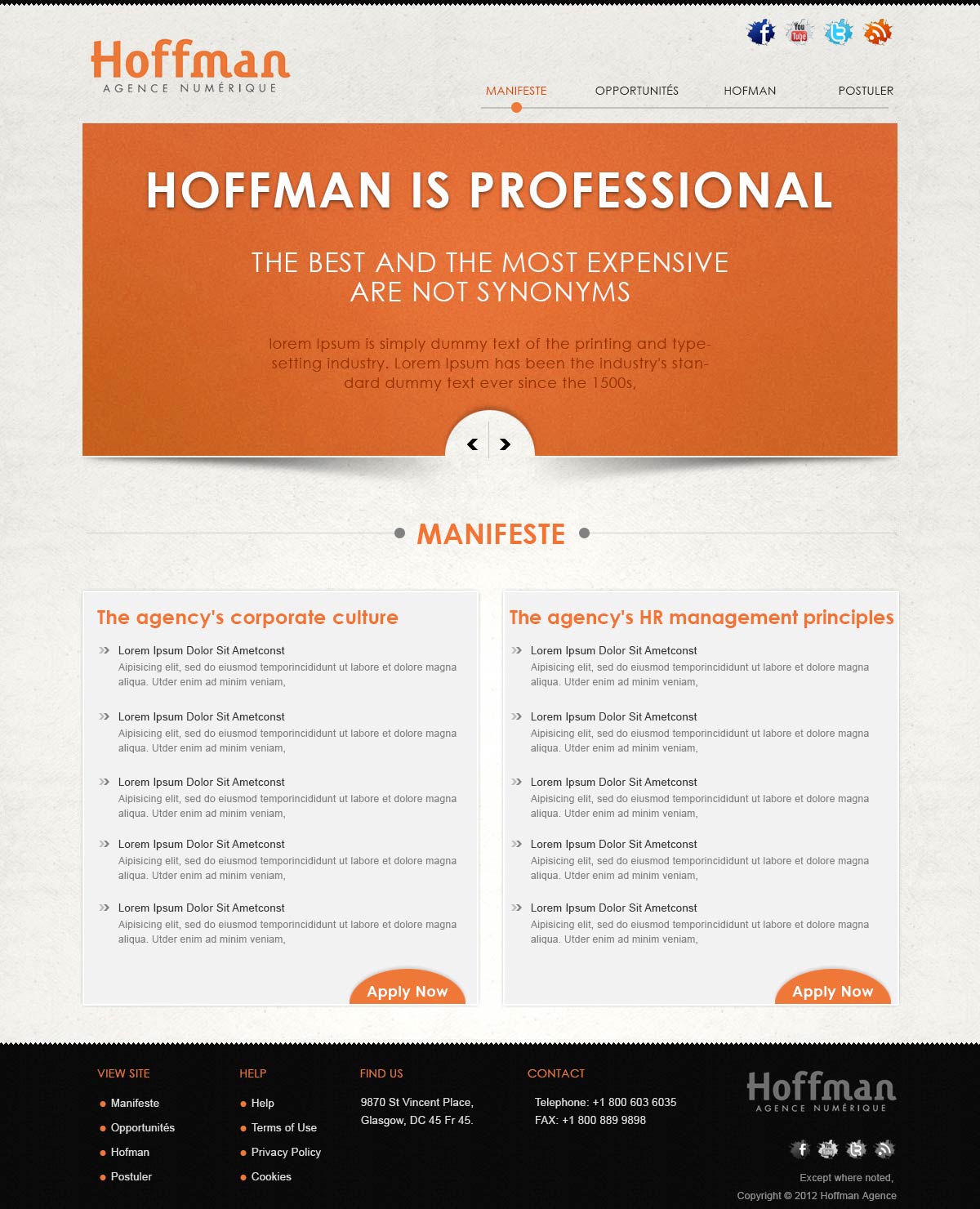 Diseño Web por webxvision para Agence numérique Hoffman | Diseño #2240421