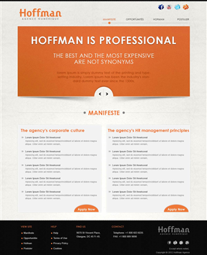 Web Design par webxvision pour Agence numérique Hoffman | Design #2240421