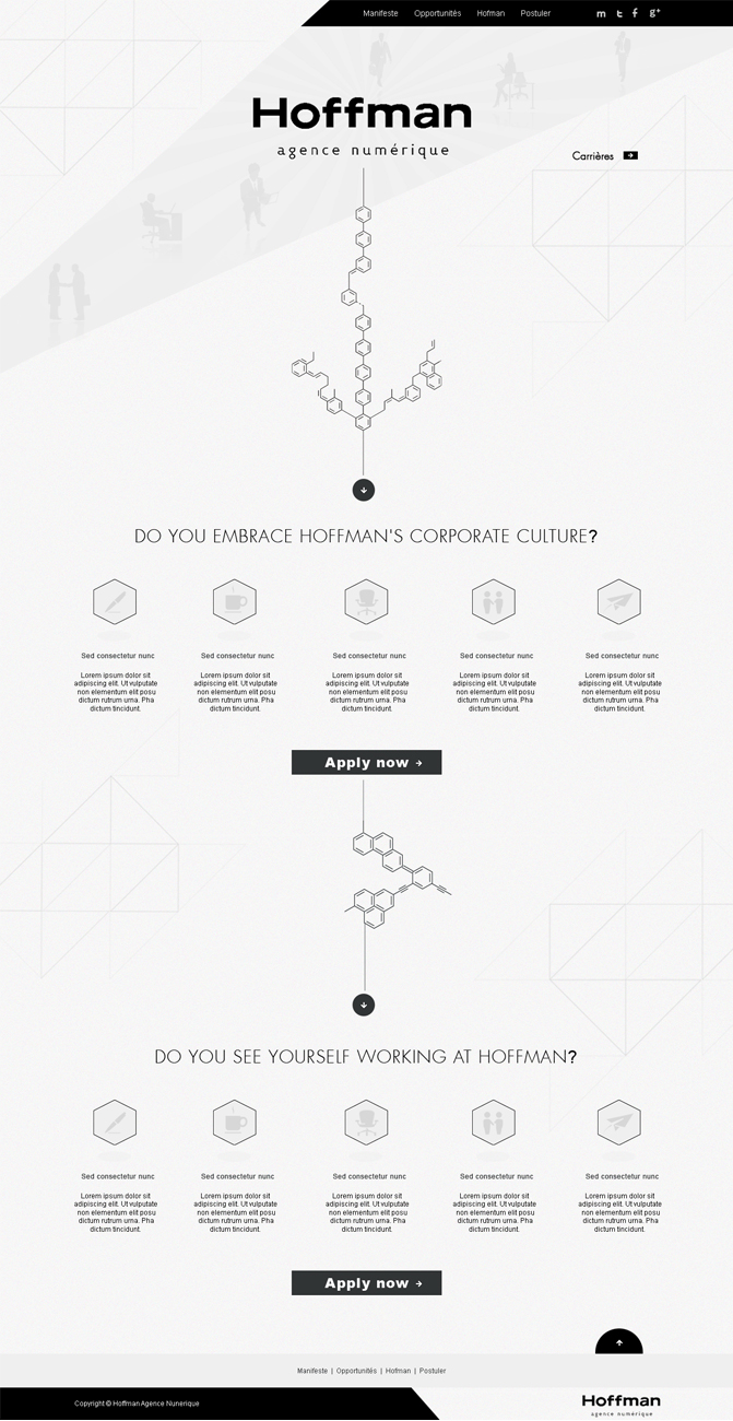 Web-Design von Desire Design Solutions für Agence numérique Hoffman | Design #2218724