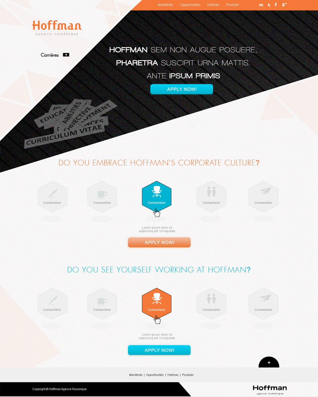 Web Design by Desire Design Solutions for Agence numérique Hoffman | Design #2232801