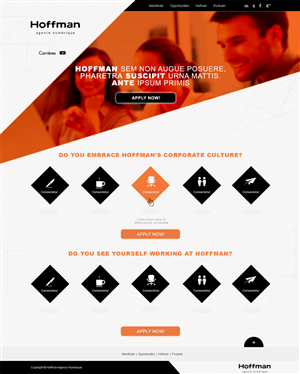 Web Design par Desire Design Solutions pour Agence numérique Hoffman | Design #2244877
