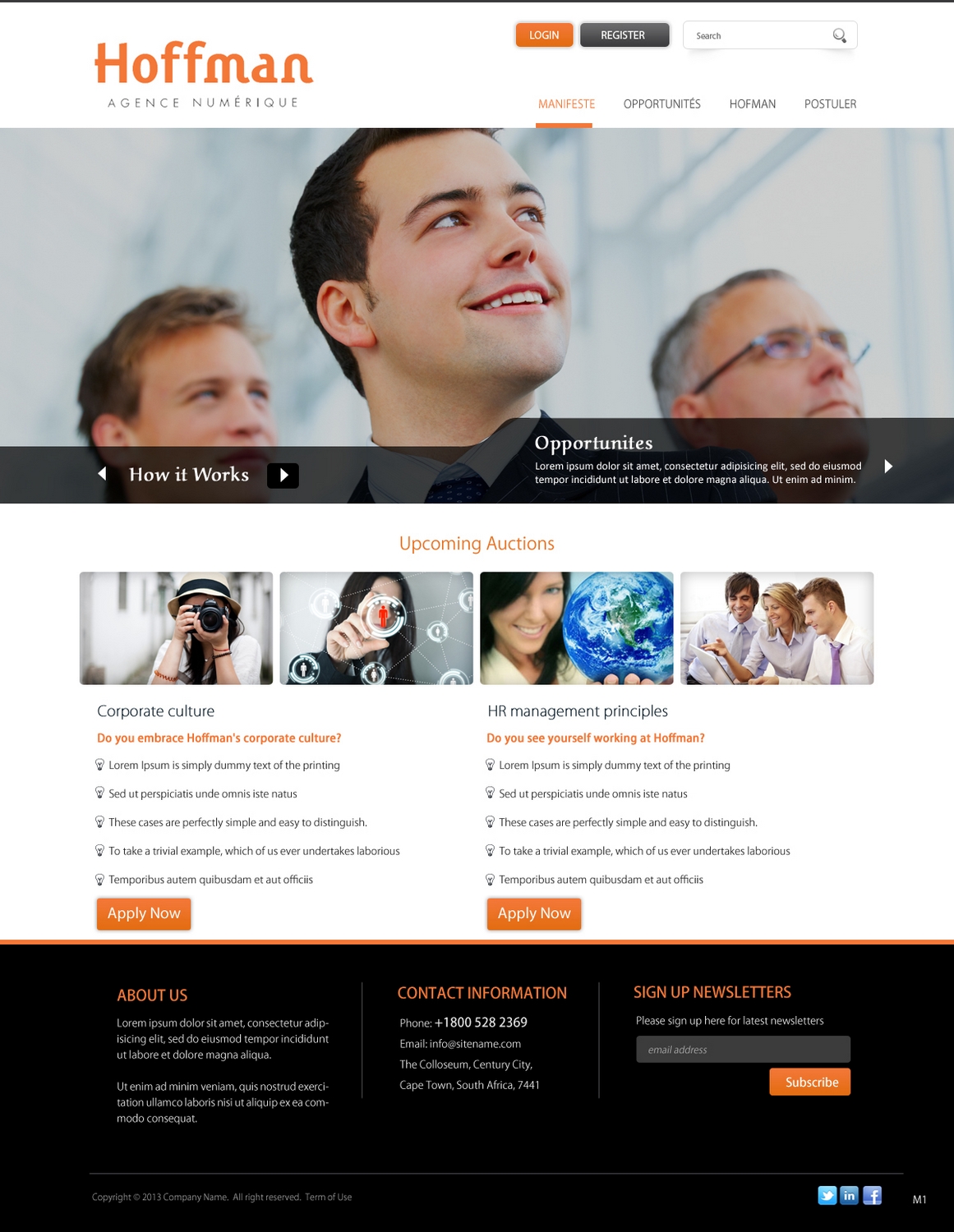 Diseño Web por pb para Agence numérique Hoffman | Diseño #2222167