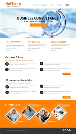Web Design by pb for Agence numérique Hoffman | Design: #2222174
