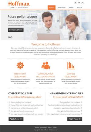 Web Design by pb for Agence numérique Hoffman | Design: #2222176
