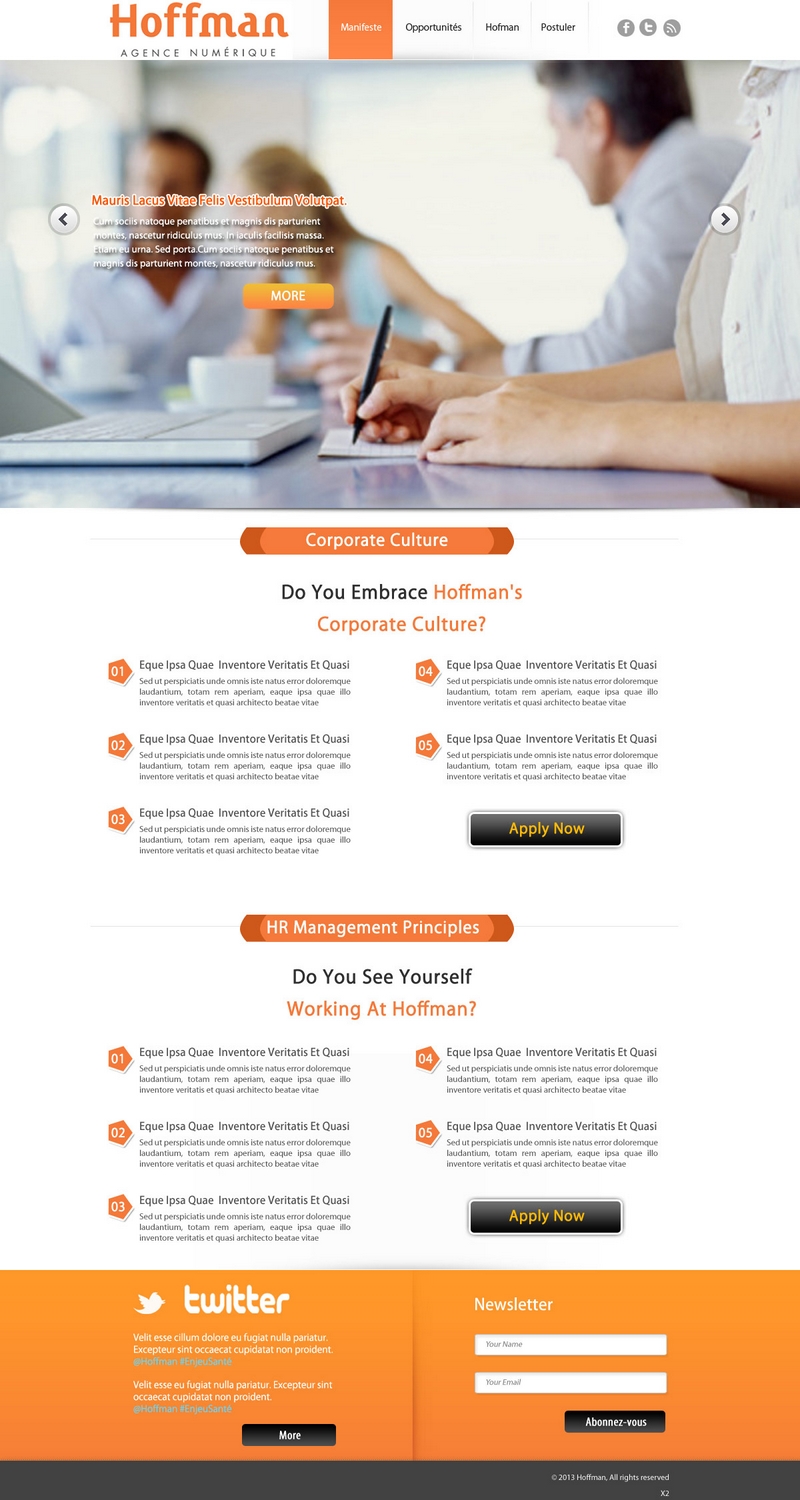 Web Design by pb for Agence numérique Hoffman | Design #2230301