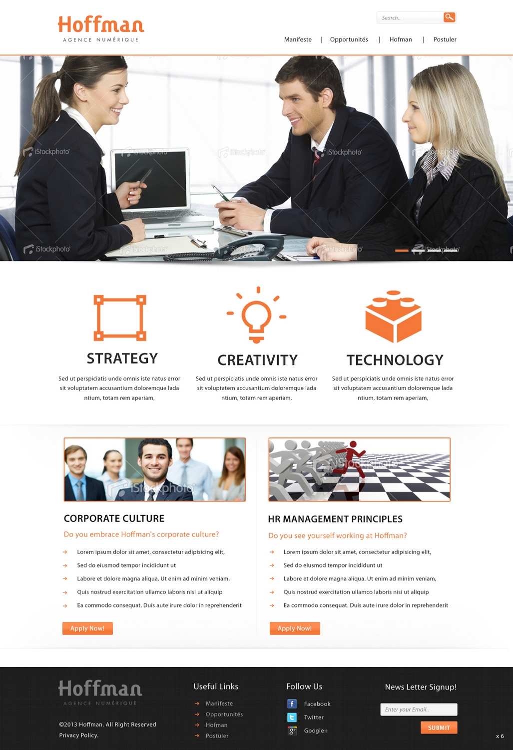 Web Design by pb for Agence numérique Hoffman | Design #2230307