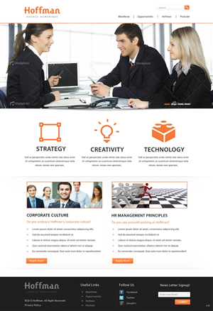 Web Design by pb for Agence numérique Hoffman | Design: #2230307